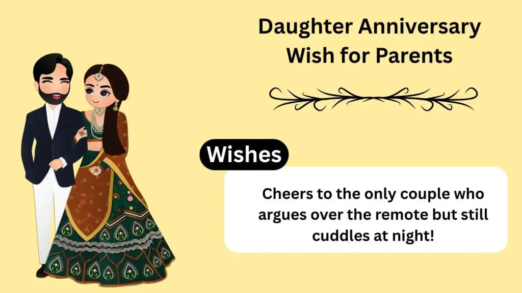 Daughter Anniversary Wish for Parents