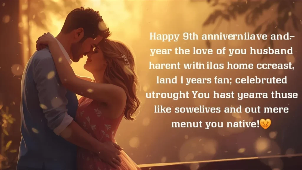 220+ 9th Anniversary Wish for Husband